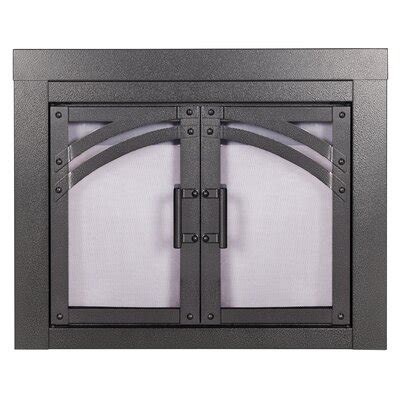 Winston Porter Betsi Cabinet Style Steel Fireplace Door 